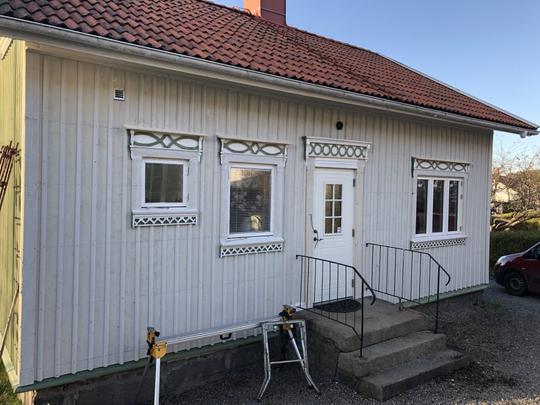 Fasadbyte på ett hus från 1890